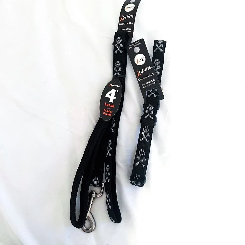 Lupine bundle collar and leash 3/4